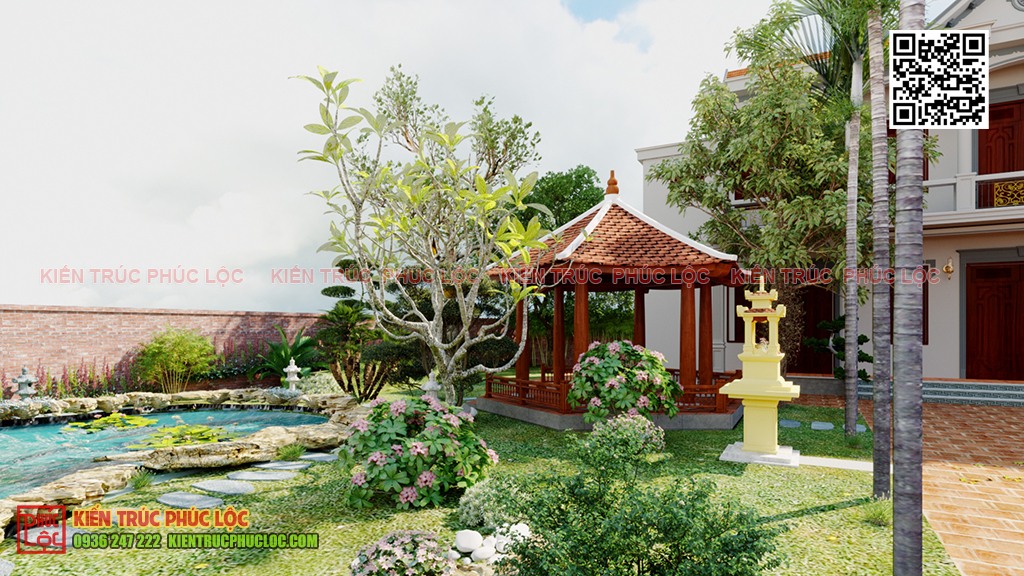 Nhà gỗ lục giác – Nơi thư giãn lý tưởng trong nhà có sân vườn đẹp